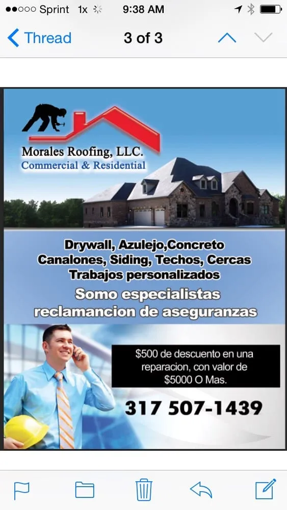 Slide of Morales Roofing