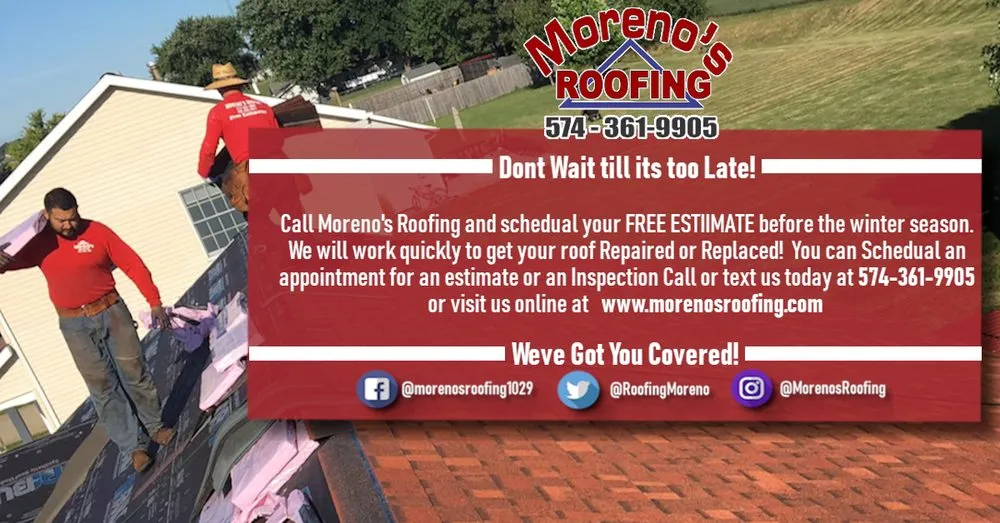 Slide of Moreno’s Roofing