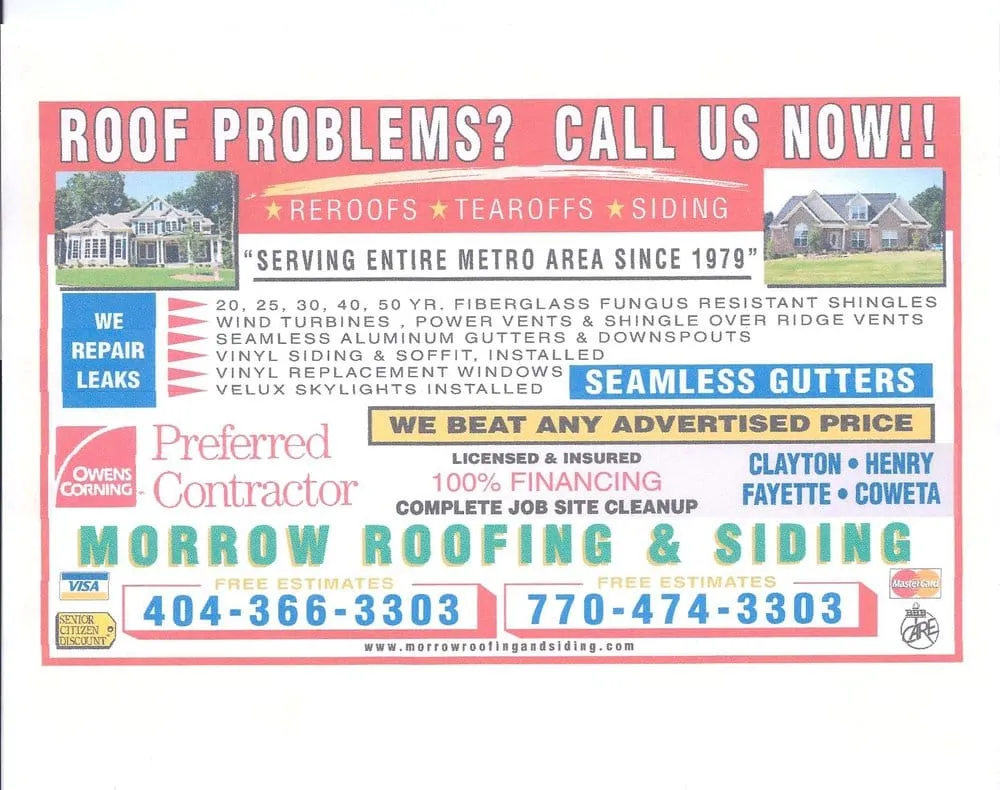 Slide of Morrow Roofing & Seamless Gutters