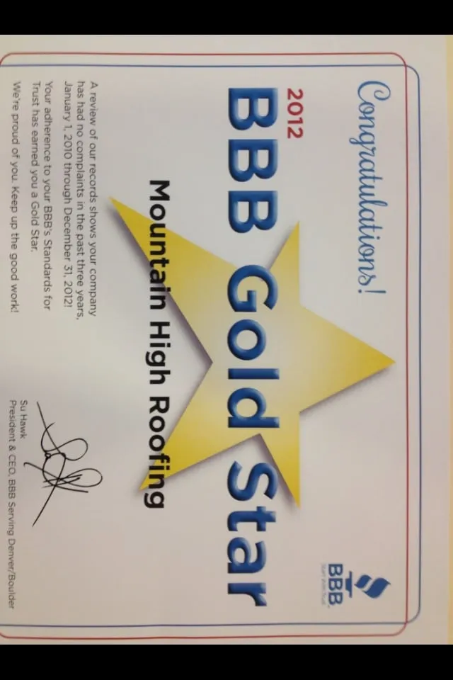 Slide of Mountain High Roofing