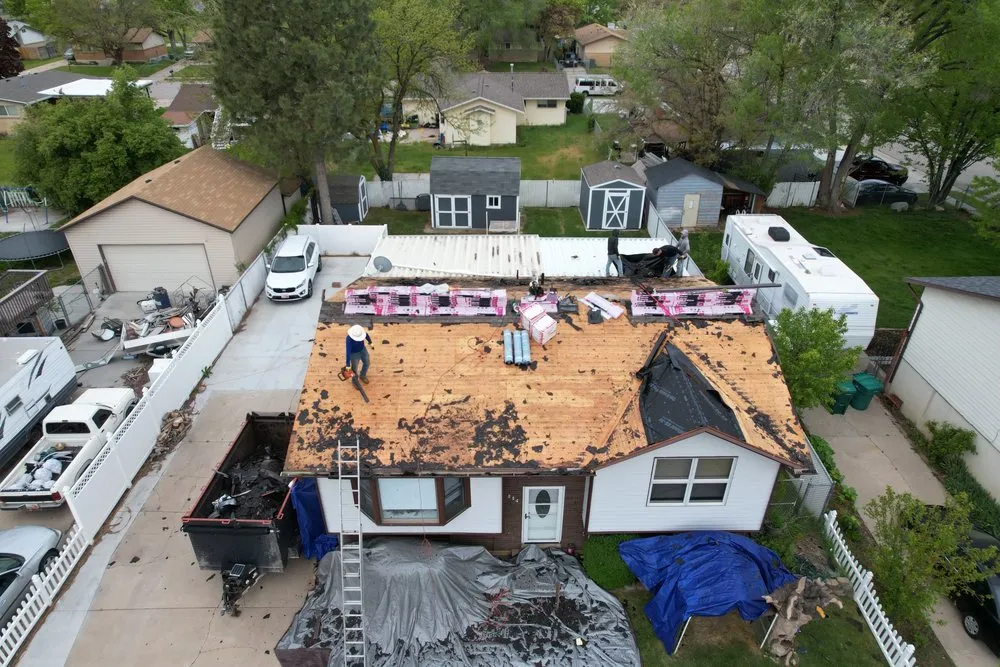 Slide of Mountain Roofers