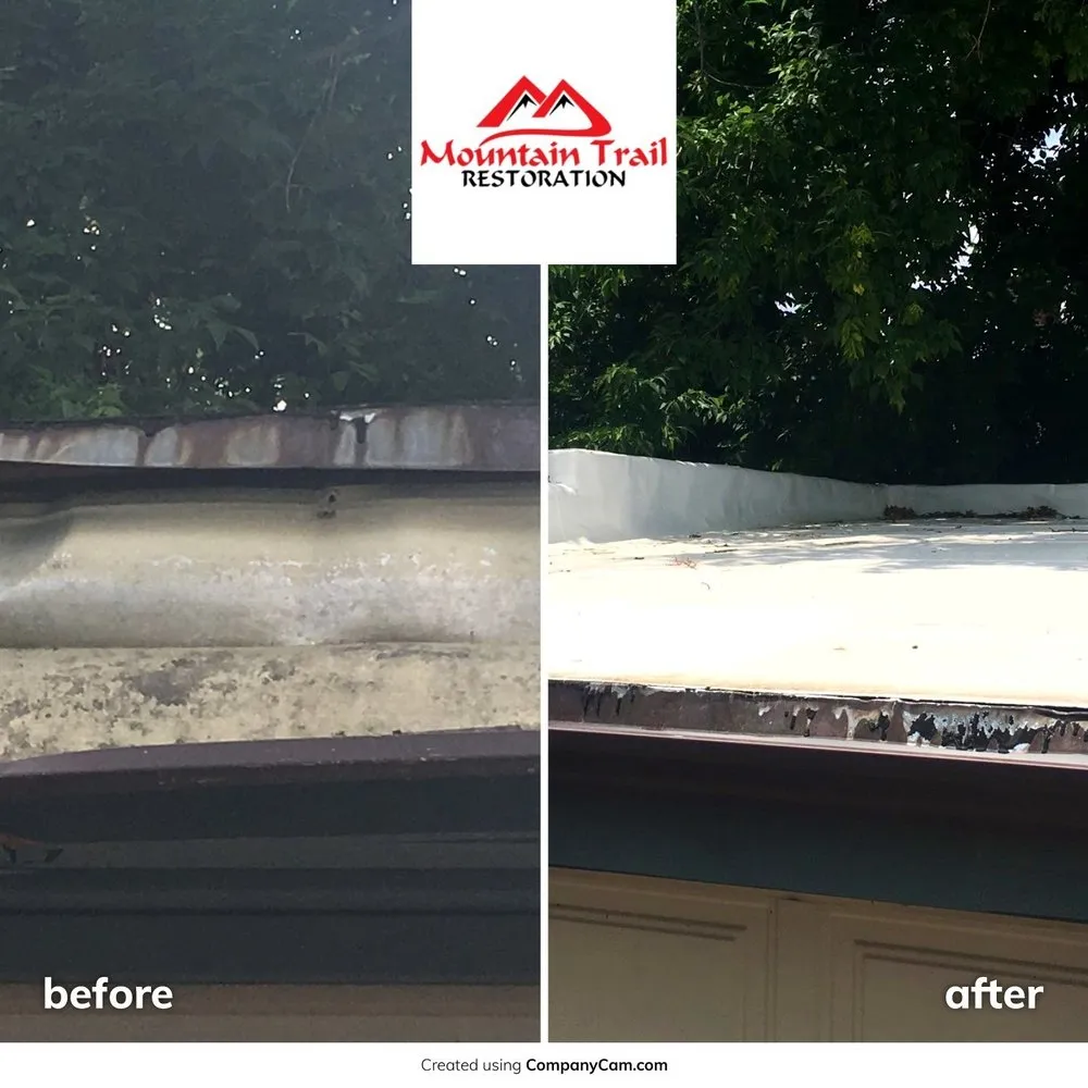 Slide of Mountain Trail Restoration