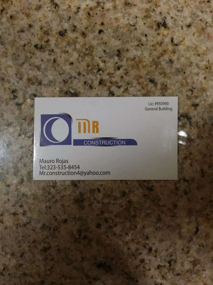 Slide of M.R. Construction