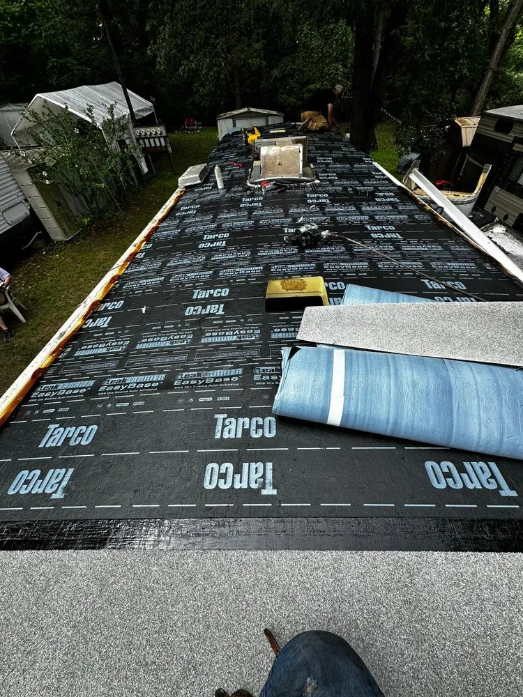 Slide of MRM Restoration Roofing & Seamless gutters