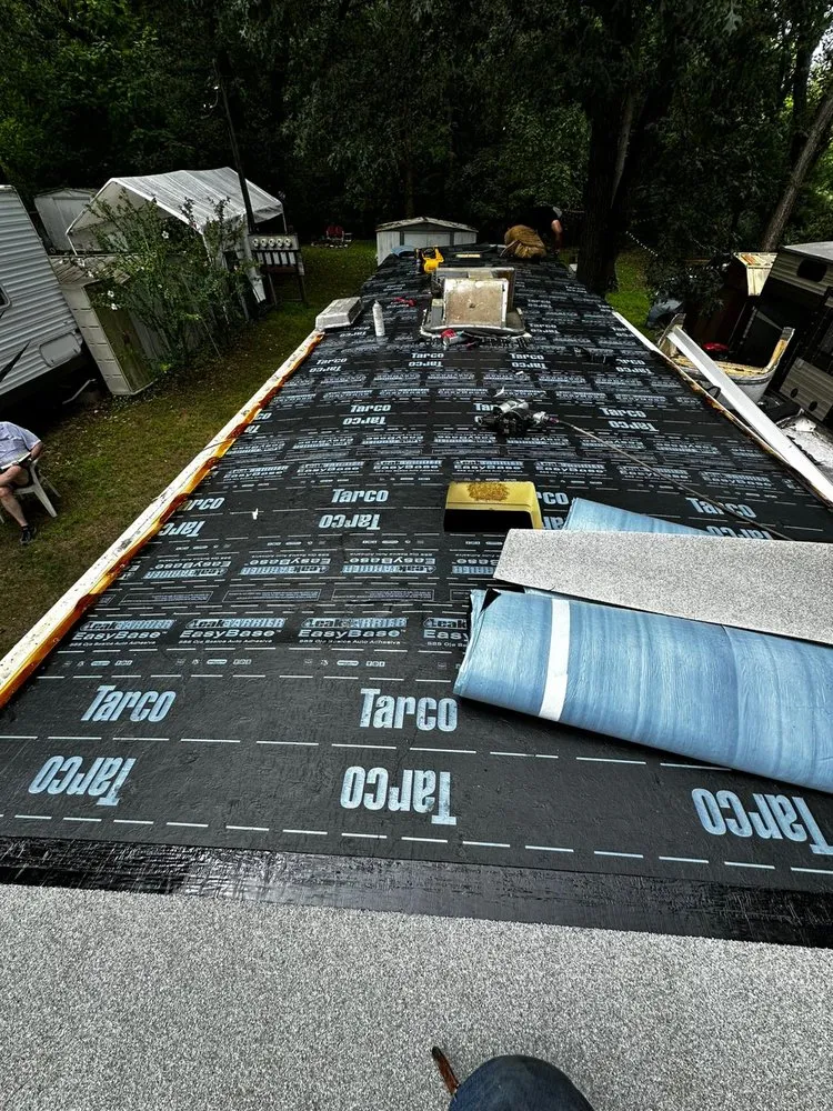 Slide of MRM Restoration Roofing & Seamless gutters