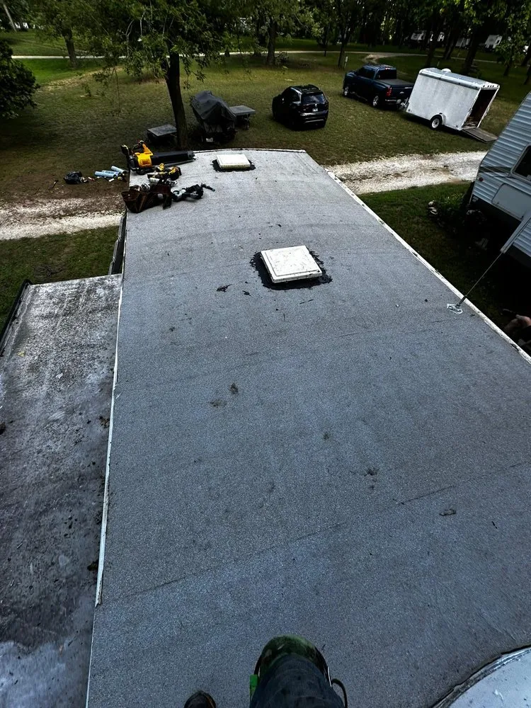 Slide of MRM Restoration Roofing & Seamless gutters