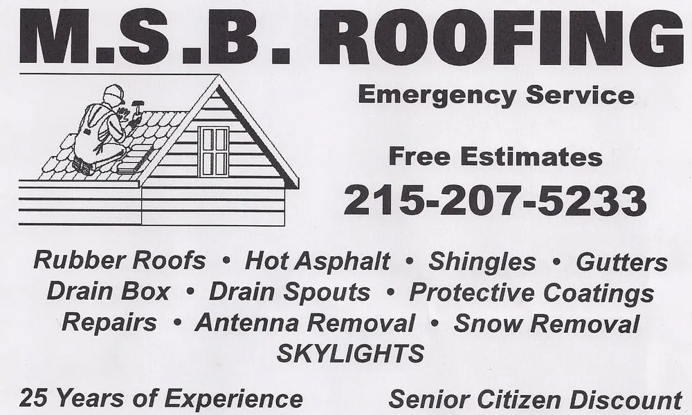 Slide of MSB Roofing