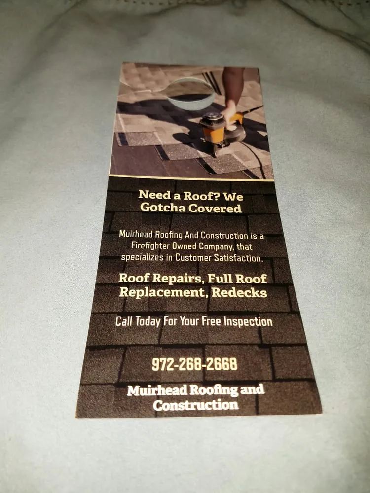 Slide of Muirhead Roofing and Construction