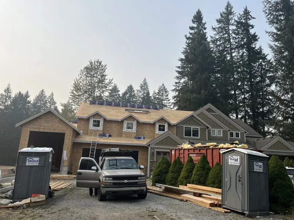 Slide of multi-peak roofing & construction