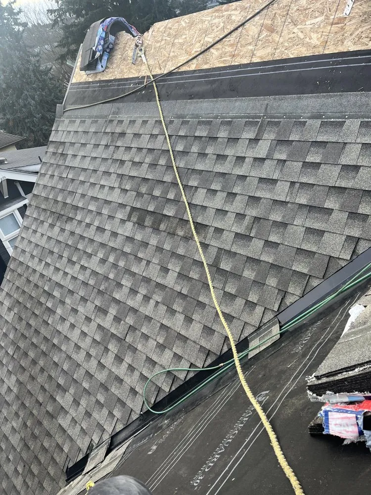 Slide of multi-peak roofing & construction