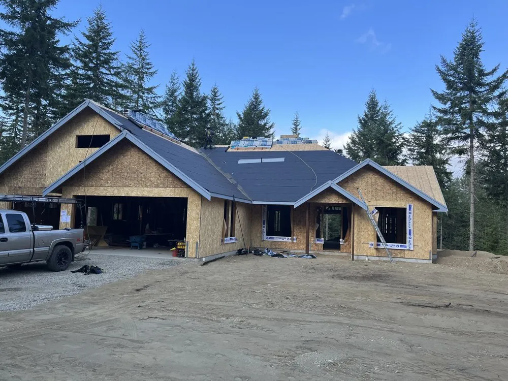 Slide of multi-peak roofing & construction