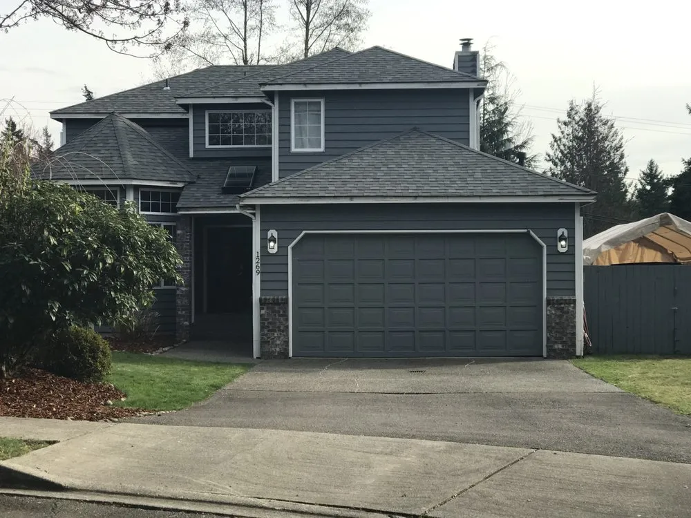 Slide of multi-peak roofing & construction