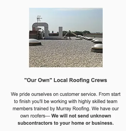 Slide of Murray Roofing