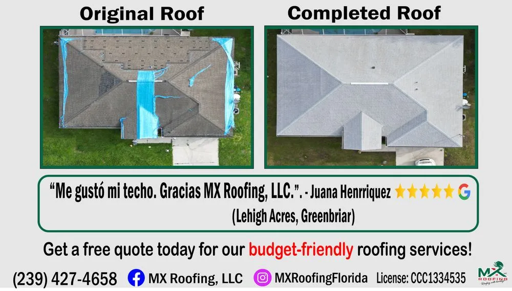 Slide of MX Roofing