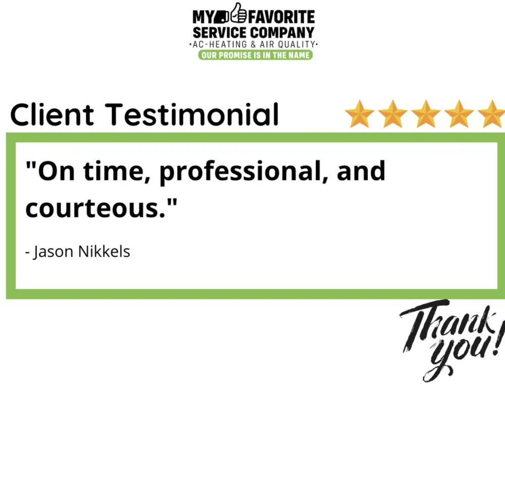 Slide of My Favorite Service Company