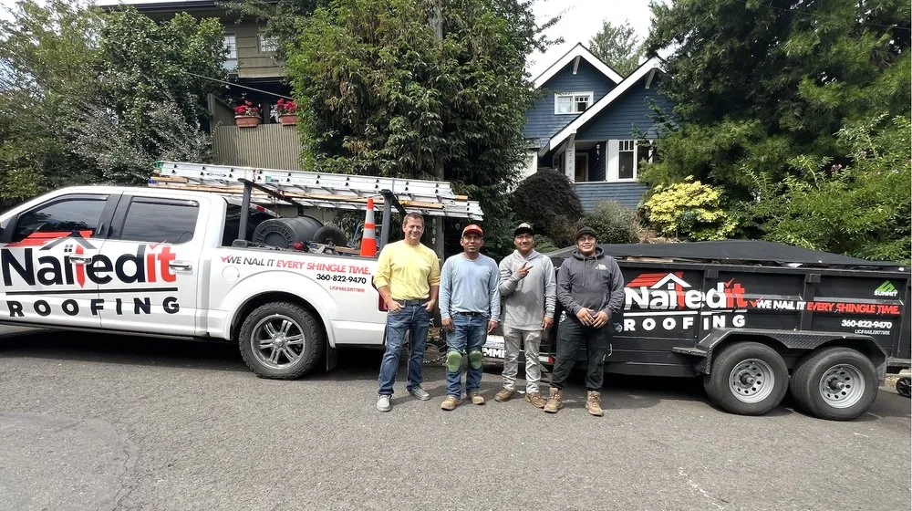 Slide of Nailed it Roofing