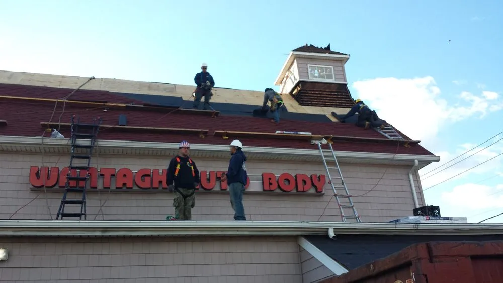 Slide of Nassau Roofers