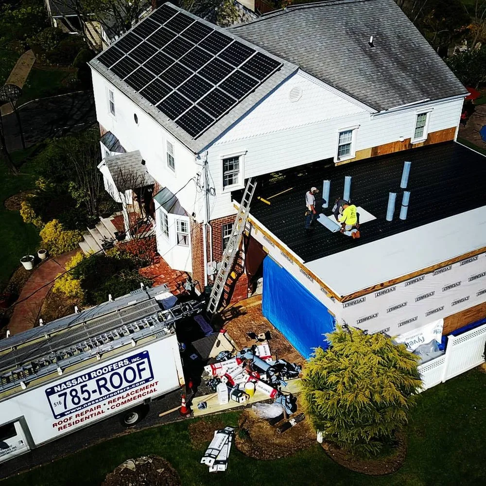 Slide of Nassau Roofers