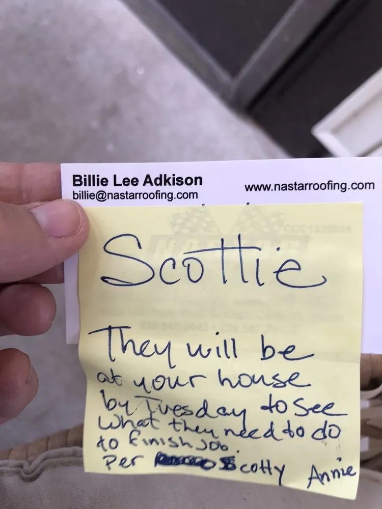 Slide of Nastar Roofing