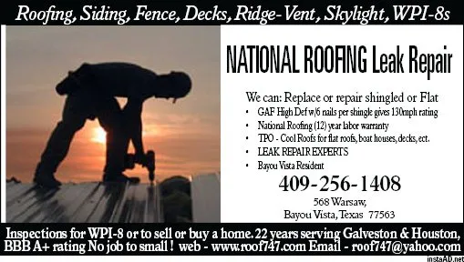Slide of National Roofing