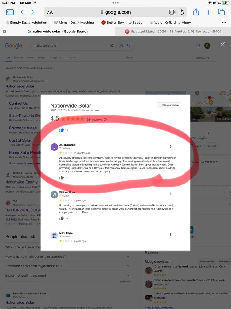 Slide of Nationwide Solar