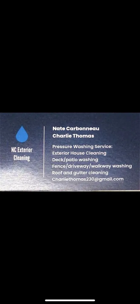 Slide of NC Exterior Cleaning