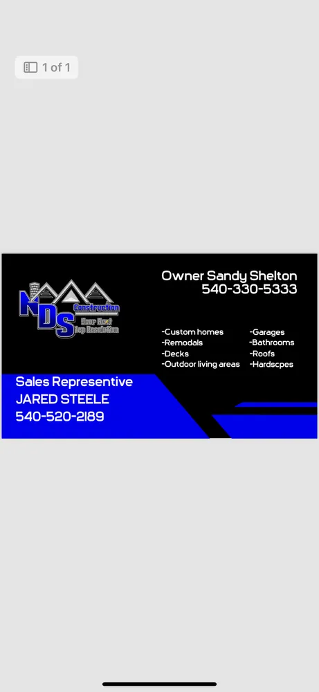 Slide of NDS Construction