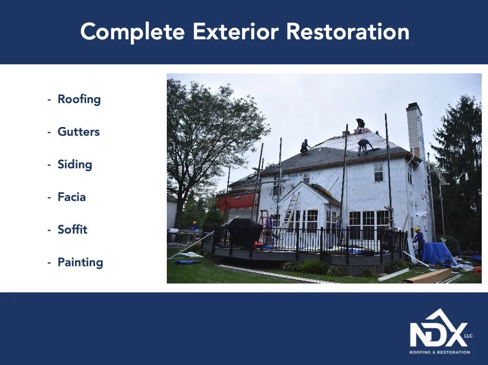 Slide of NDX Roofing and Restoration