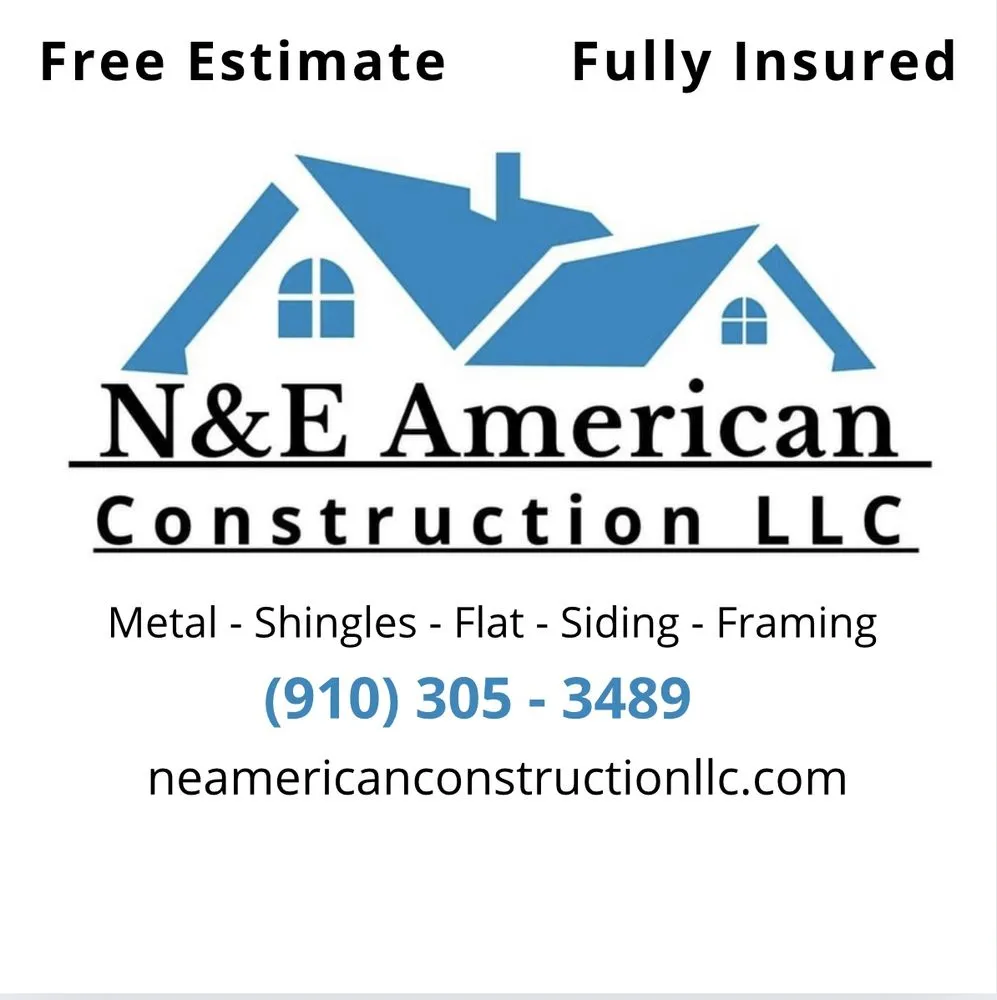 Expert shingle roofing service for fast service in Magnolia, NC by N&E American Construction