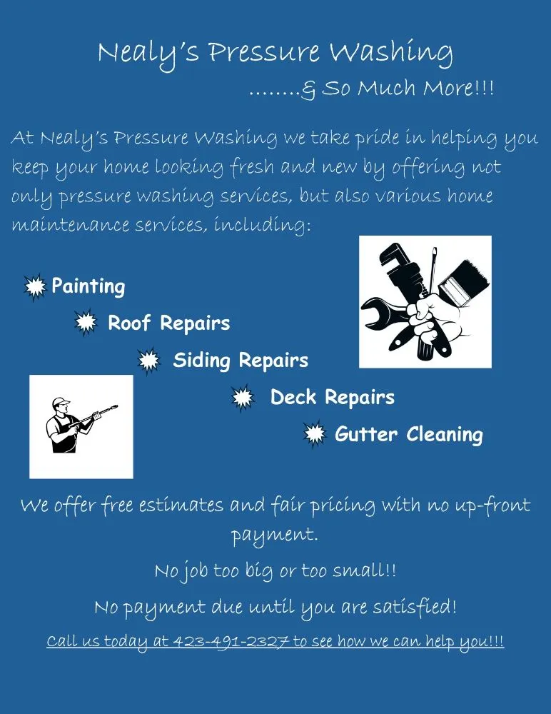 Slide of Nealy's Pressure Washing