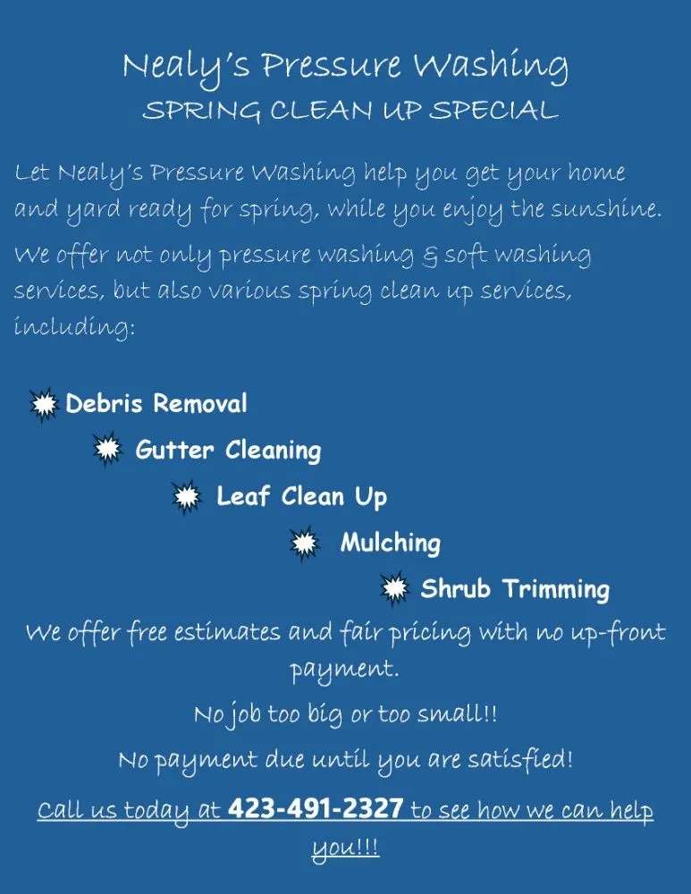 Slide of Nealy's Pressure Washing