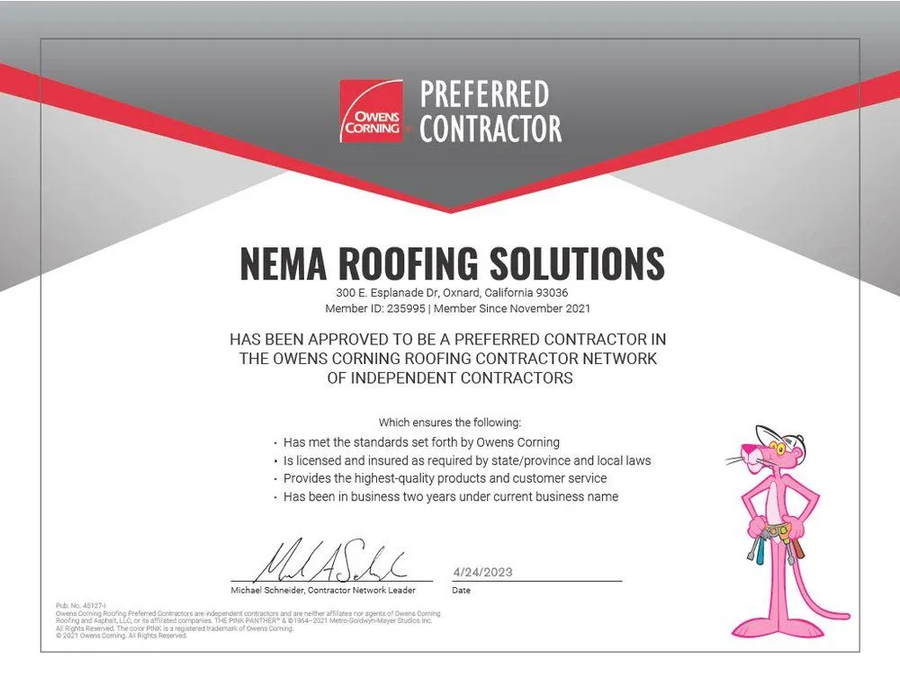 Professional roof inspection in San Bernadino, CA - NEMA Roofing