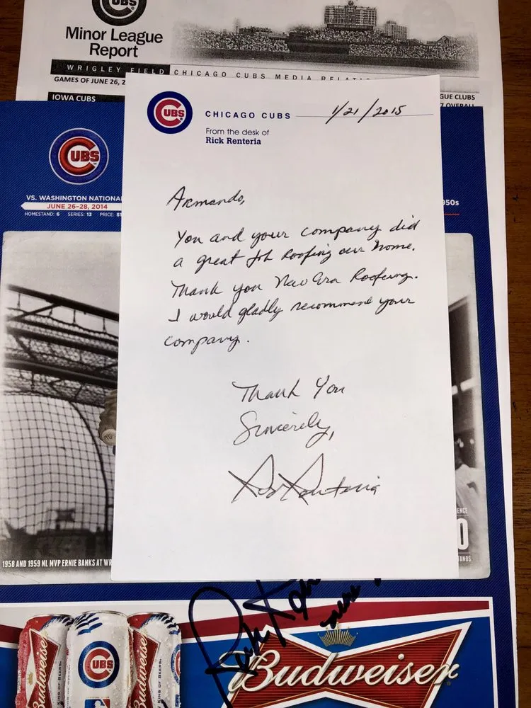 Slide of New Era Roofing