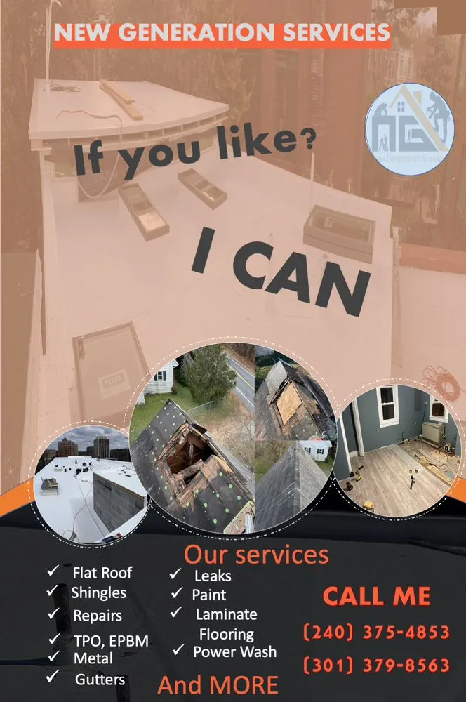 Emergency flat roof repair in Upper Marlboro, MD by New Generations Services