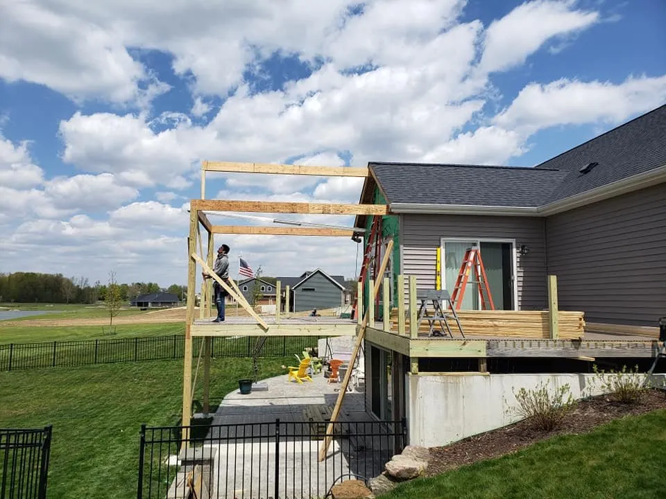 Professional metal roofing installation after storm damage across Saint Joe, IN - New Horizon Quality Const