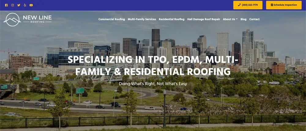 Slide of New Line Roofing