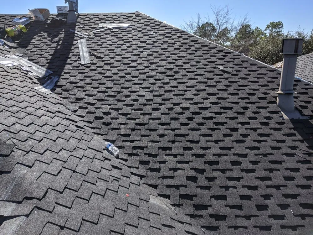 Slide of New Roof Houston