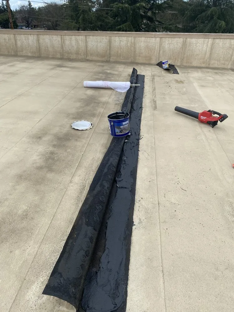 Slide of New Roof Repair Gutters