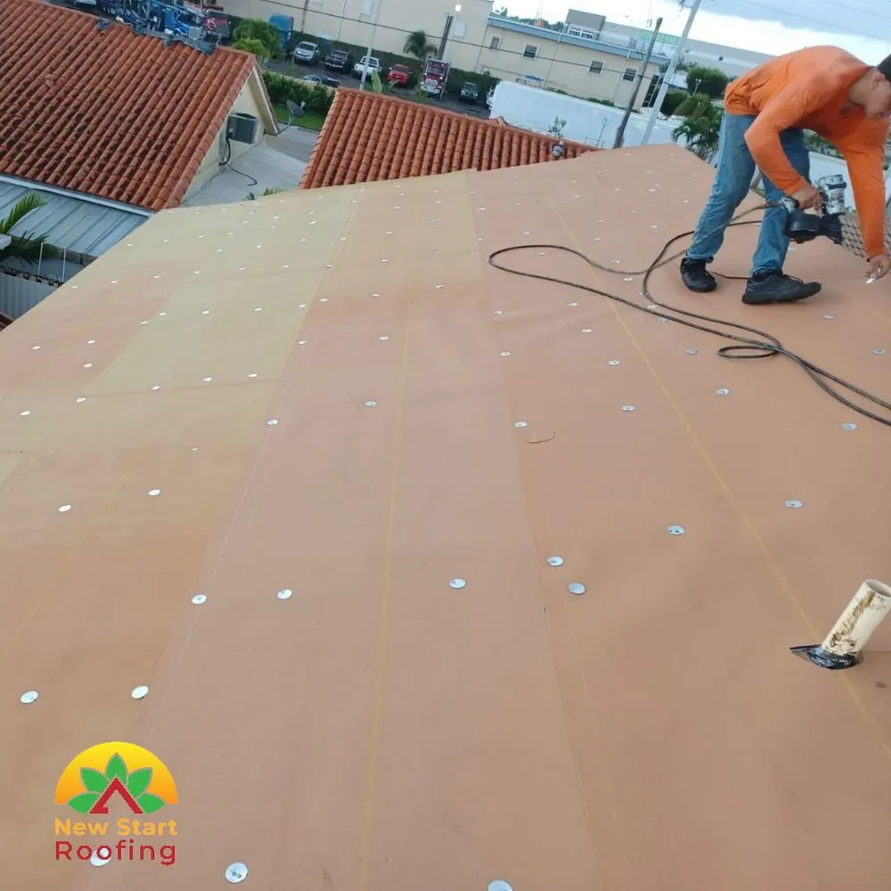 Slide of New Start Roofing