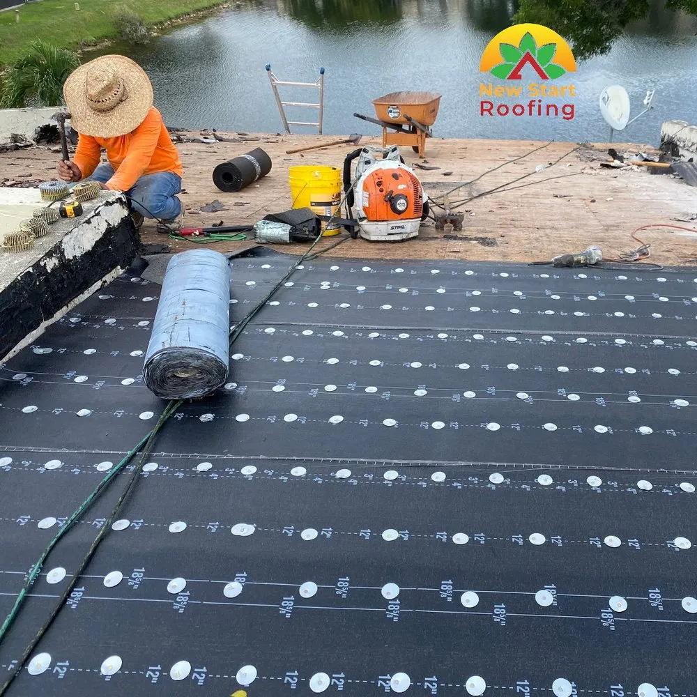 Slide of New Start Roofing