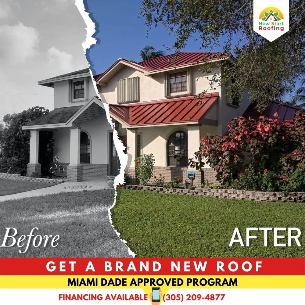 Slide of New Start Roofing