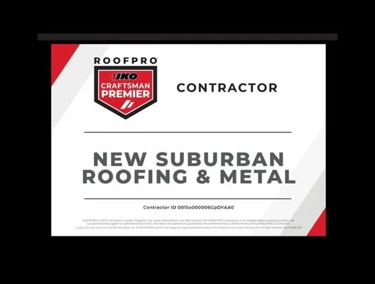 New Suburban Roofing & Metal Logo