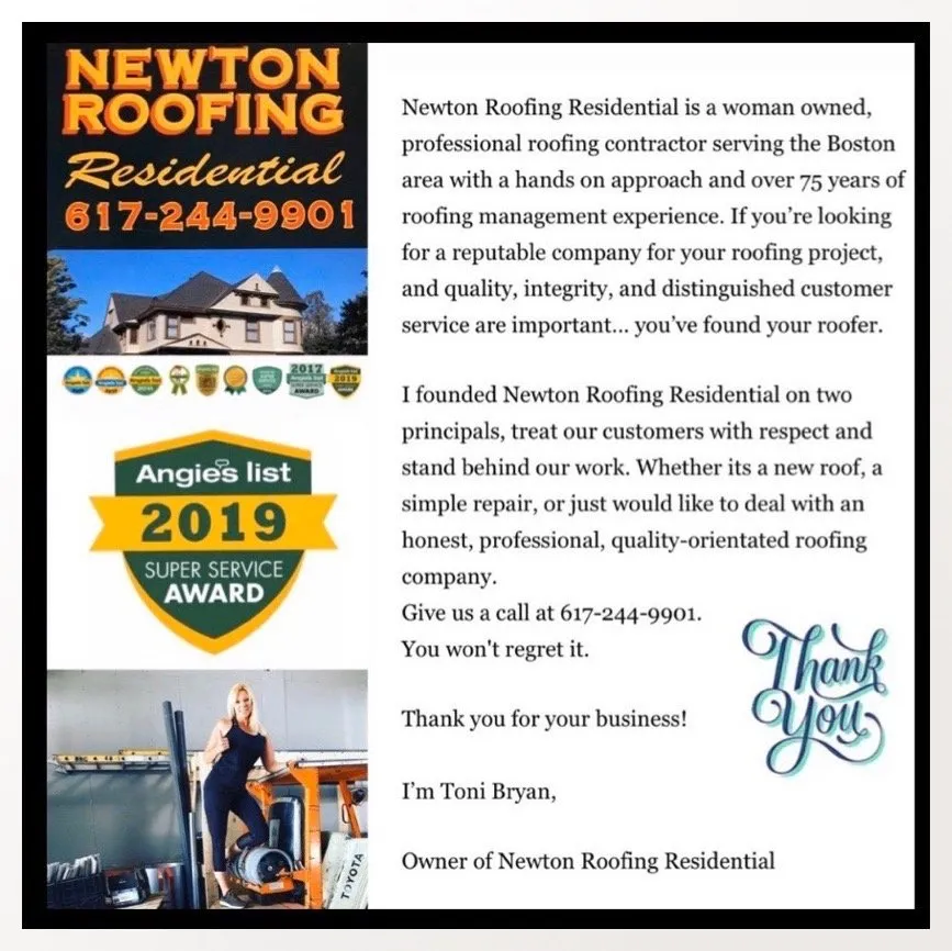Slide of Newton Roofing Residential