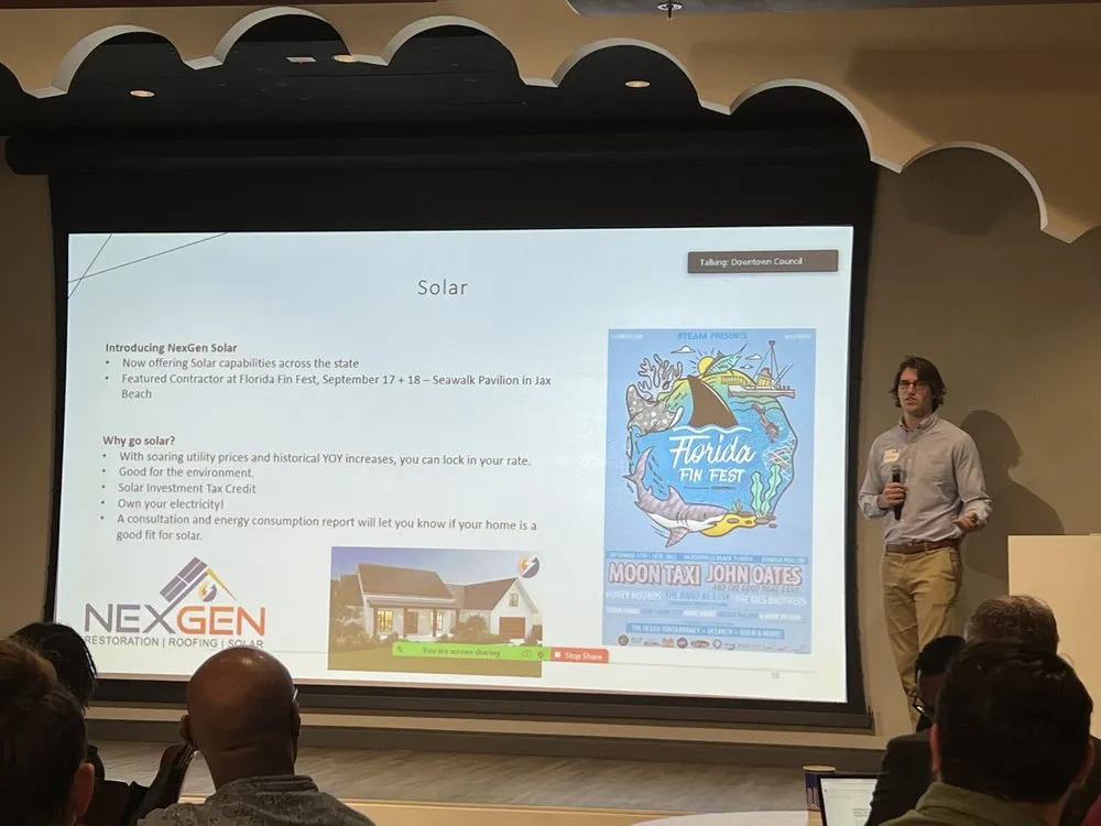 Slide of NexGen Roofing