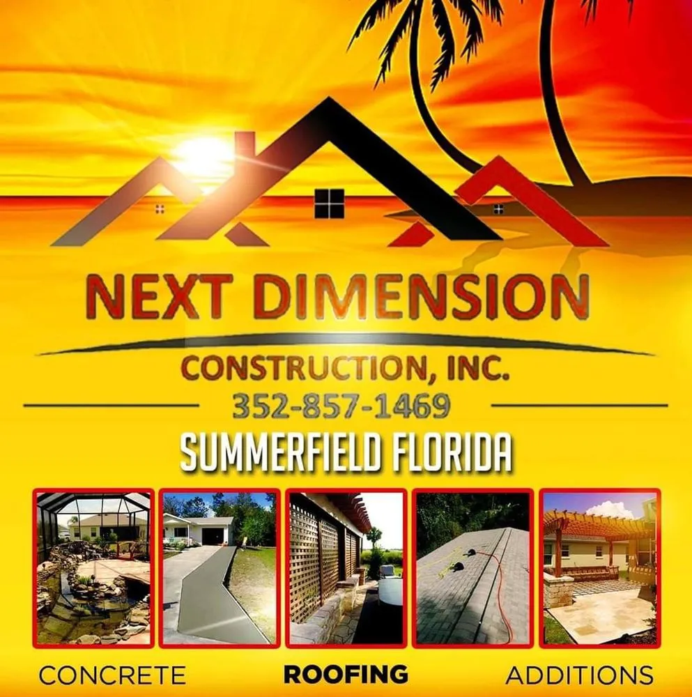 Local storm damage roof repair after storm damage in Summerfield, FL by Next Dimension Construction