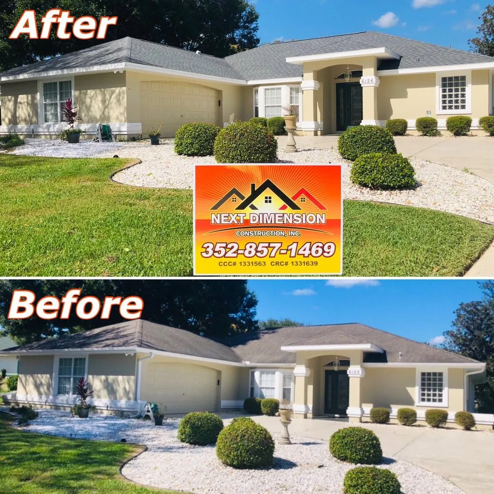 Top-rated residential roofing service near you across Summerfield, FL - Next Dimension Construction