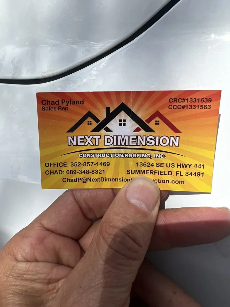 Trusted roof leak repair for residential properties across Summerfield, FL - Next Dimension Construction