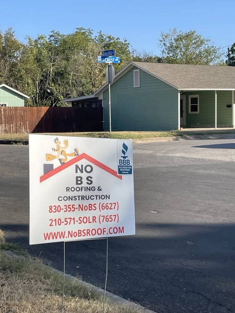Slide of No BS Roofing and Construction