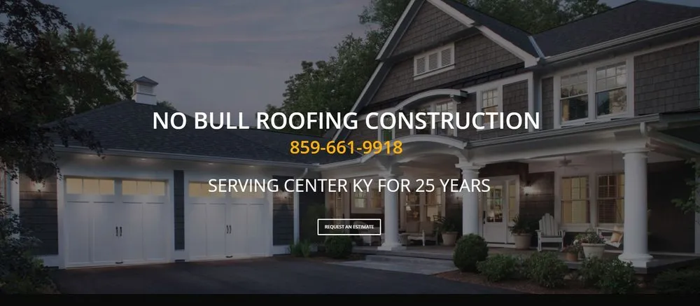 Slide of No Bull Roofing Construction