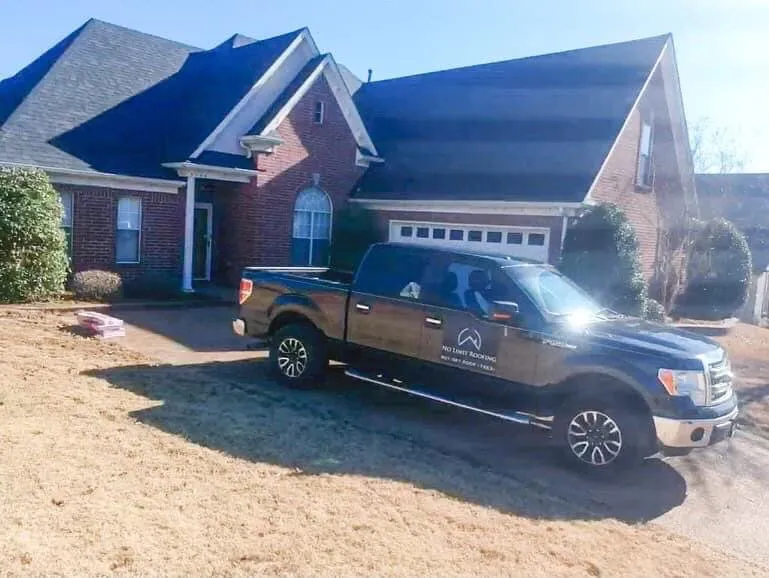 Slide of No Limit Roofing